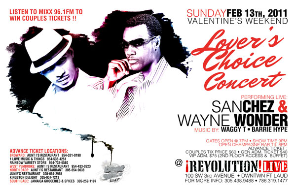 Sanchez and Wayne Wonder Valentine Concert